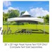 Party Tents Direct 20' x 20' Outdoor Wedding Canopy Event Tent Top ONLY, Solid Green   